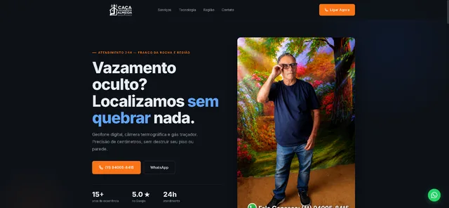 Site de Caça Vazamento Almeiida