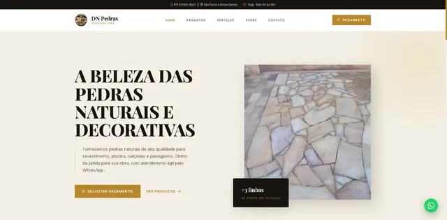 Site de DN Pedras Decorativas