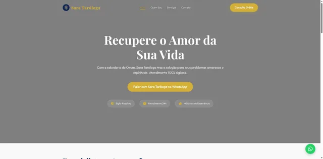 Site de Sara Nick Taróloga