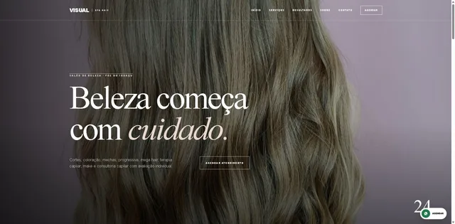 Site de Visual Spa e Hair